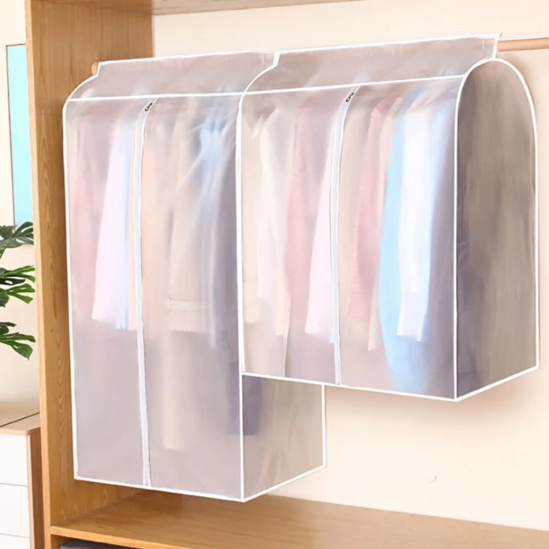 Juste anti-poussière T1 pour vêtements, sac pour vêtements clos, cintre au sol, housse de rangement pour garde-robe, 1 pièce