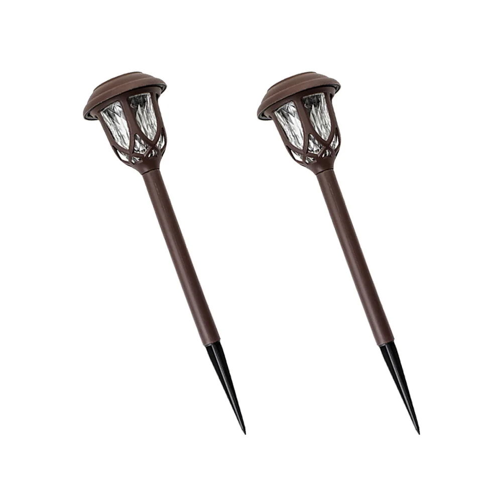 

2Pcs Weather Resistant Solar Outdoor Lights LED Garden Lamps for Patio Yard Bench Deck Lighting Decorative Landscape Design