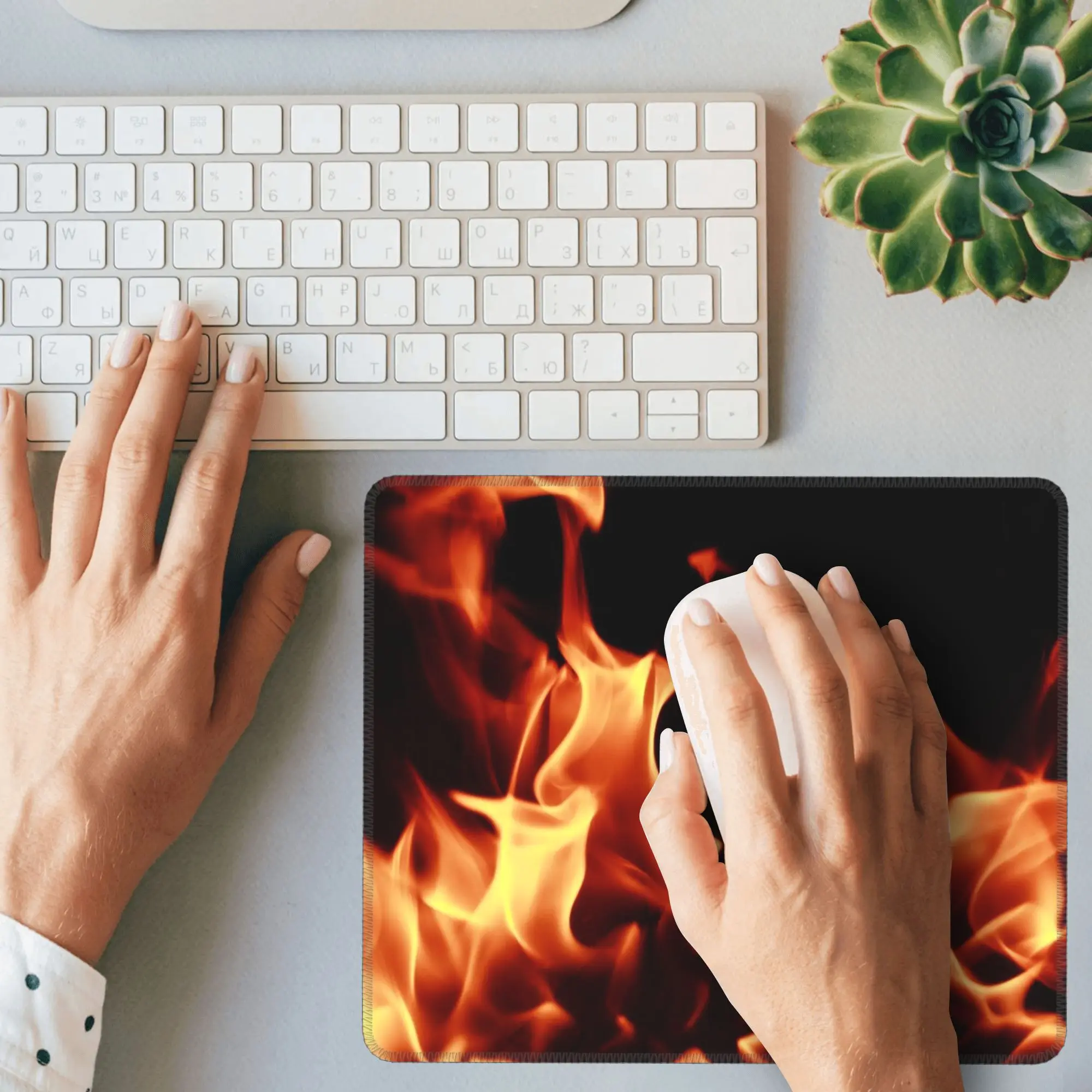 حرق النار مع شرارة ماوس الوسادة الكمبيوتر لوحة المفاتيح ماوس حصيرة ألعاب الكمبيوتر المحمول مكتب حصيرة مكتب الملحقات الجدول الحصير