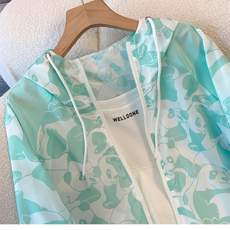 ITOOLIN-abrigo informal fino para mujer, abrigo con protección solar, cárdigan con capucha y cremallera, chaqueta holgada informal fina, abrigo de manga larga