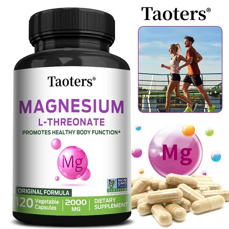 

Magnesium L-Threonate Capsules - Improves Memory, Cognition, Sleep Quality, Brain Health, Metabolic and Cardiovascular Health