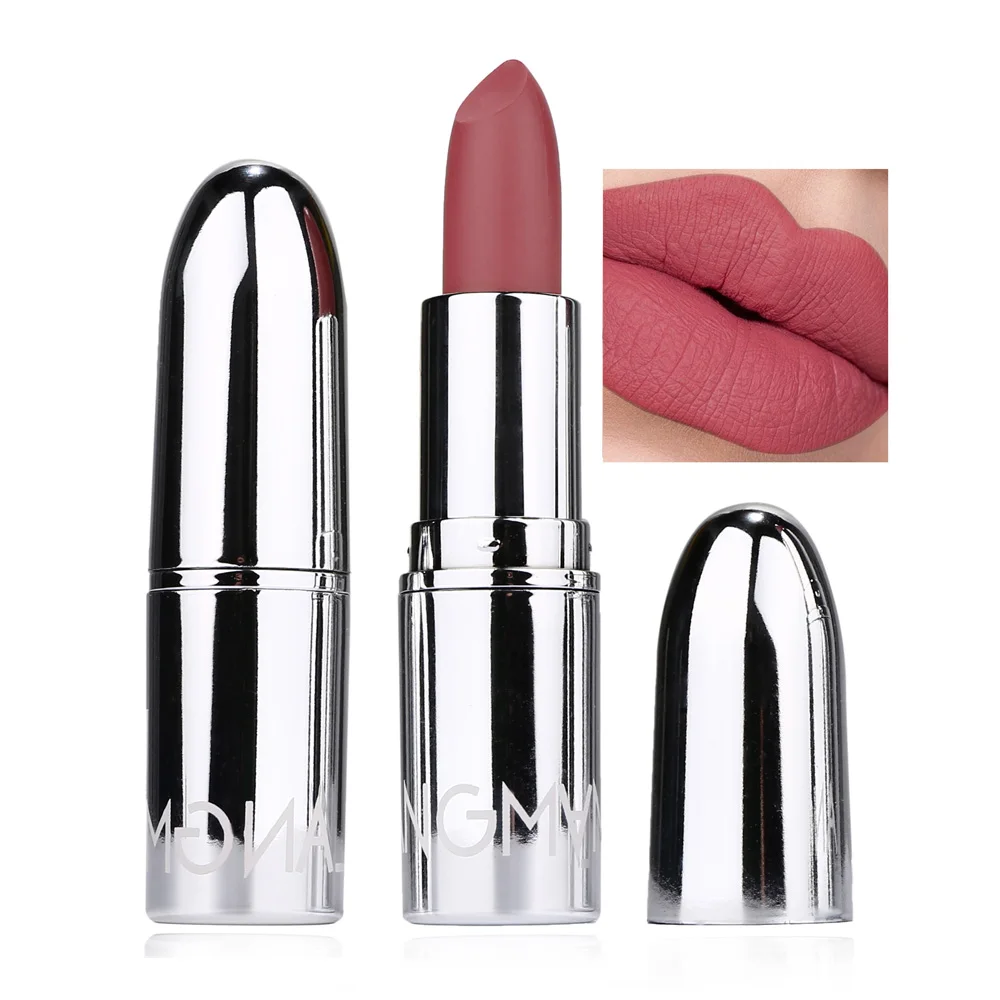 Nude Velvet Matte Lipstick Long Lasting Waterproof Color Rendering antiaderente Cup Lip Glaze Lip Stick Liner matita donna Cosmetic