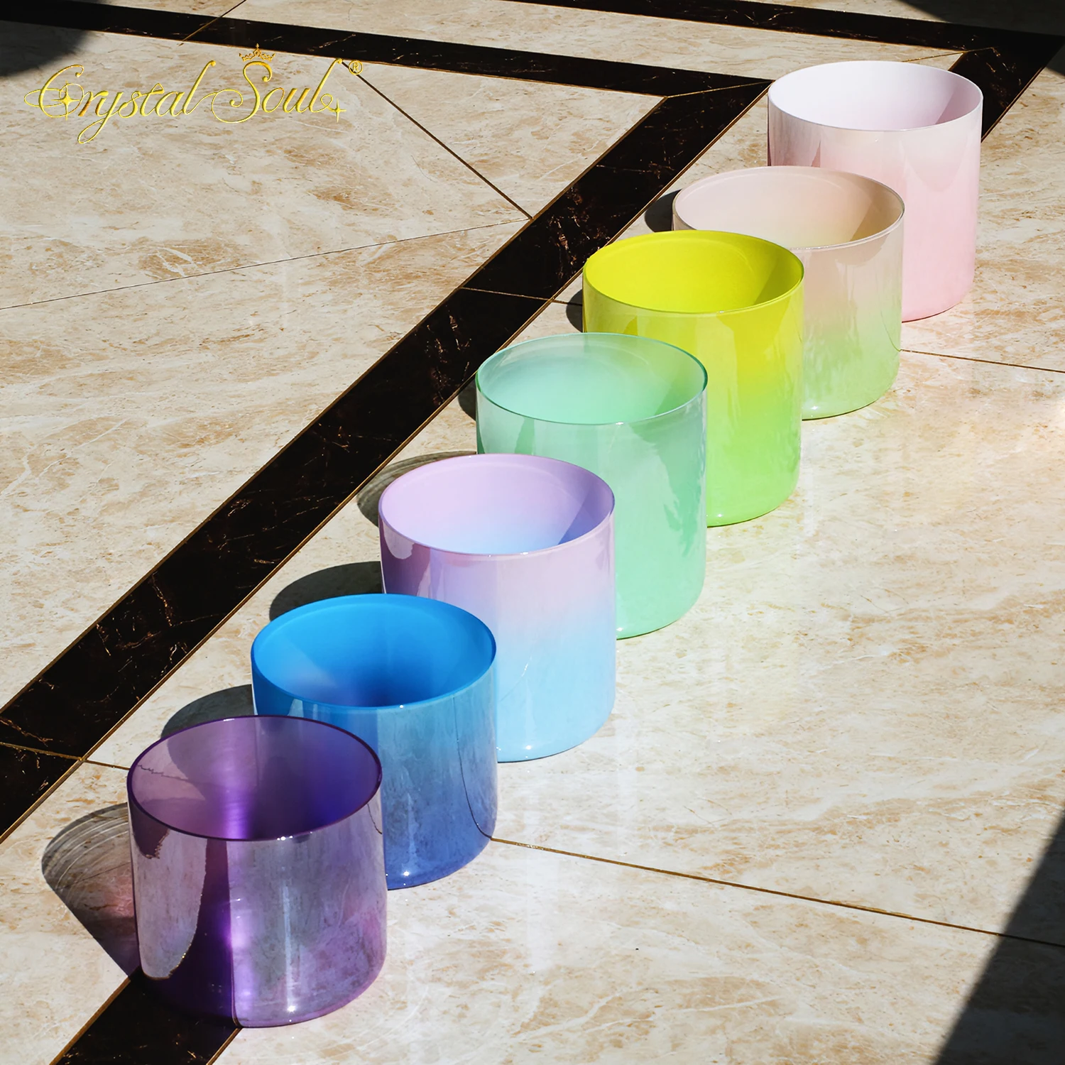 Crystal Soul 2026 Classic Seven Chakras Harmony Crystal Singing Bowl Set  Source Factory Supports Customization
