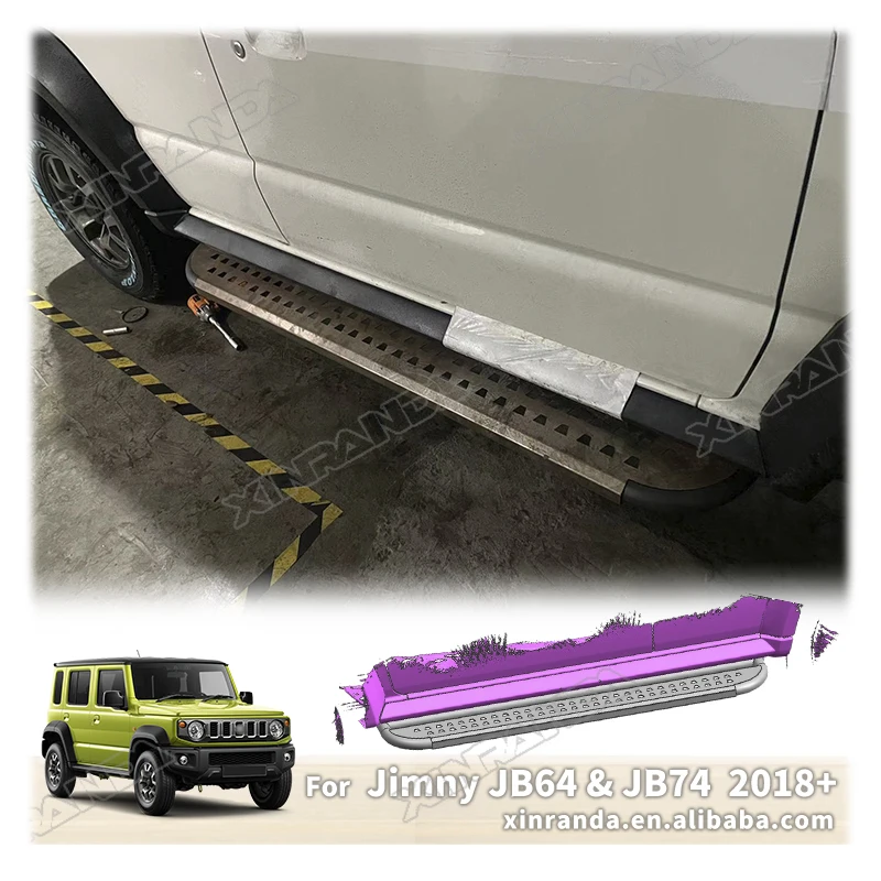 

NEW 5 Door Jimny Accessories Side Steps Car Side Bar For Suzuki Jimny Gen 4 JB64 JB64W JB74 JB74W 2019 2020 2021 2022 2023 2024