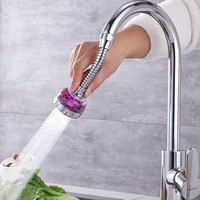 360° Rotation Faucet Turbocharged Adjustable Splash-Proof Kitchen Faucet Bubbler Universal Fan Filter Turbocharged Shower Head