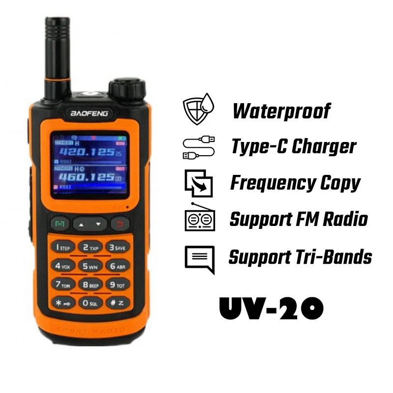 راديو لاسلكي ، تردد نسخ ، قوي ، نوع سي ، طويل المدى ، مقاوم للماء ، لحم الخنزير ، راديو FM ، اتجاهين ، UHF ، VHF ، راديو ثلاثي الموجات