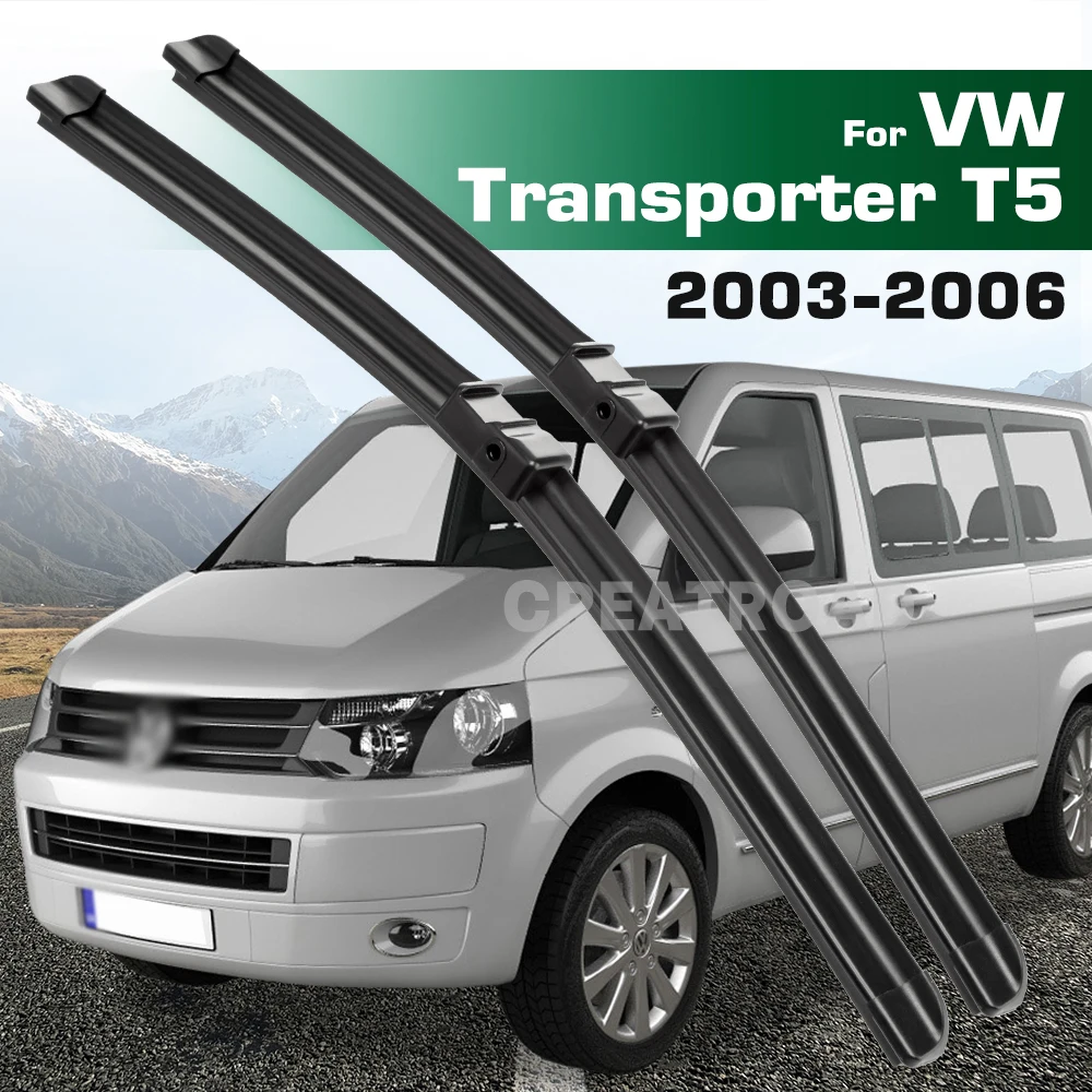 For VW Caravelle Transporter T5 2003-2006 2004 2005 LHD&RHD Front Wiper Blades Windshield Windscreen Window Brush 24