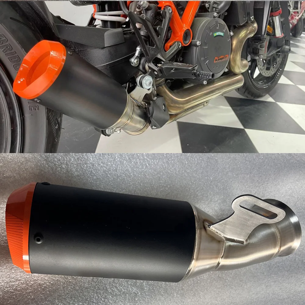 

Handmade Titanium Alloy Slip on Motorcycle Exhaust Escape Moto Muffler Link Pipe for KTM 1290 Superduke R 2020-2022 Motorbike