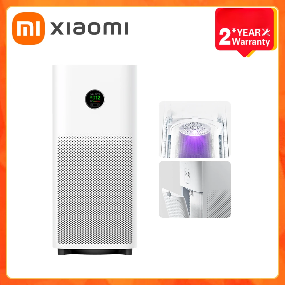 

Умный очиститель воздуха XIAOMI MIJIA, 5-алдидный домашний освежитель воздуха для удаления, ионизатор 30,1 дБ (A), малошумный светодиодный дисплей, генератор озона