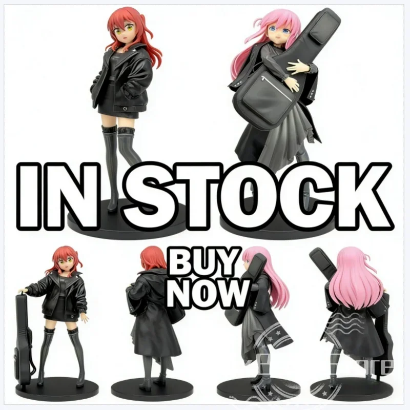 

IN STOCK Anime BOCCHI THE ROCK! Gotoh Hitori Kita Ikuyo Guitar Pose Action Figure Collectible Model Toy Ornament For Girl Gift