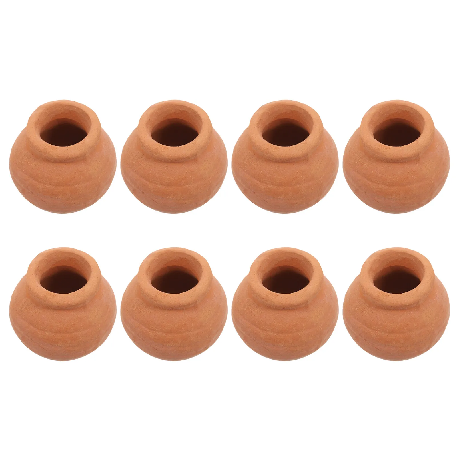 8Pcs Small Clay Pots Mini Terracotta Planters for Succulents Tiny Flower Pots Reusable Indoor Desktop Bookshelf Windowsill