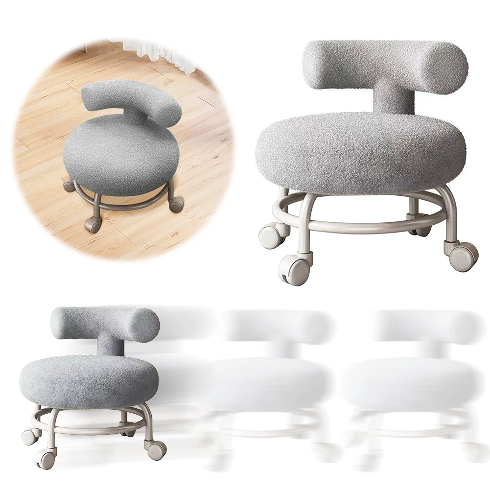 

Low Roller Seat with Wheels Low Roller Seat Stool Small Round Stool for Home Office Garage Shop