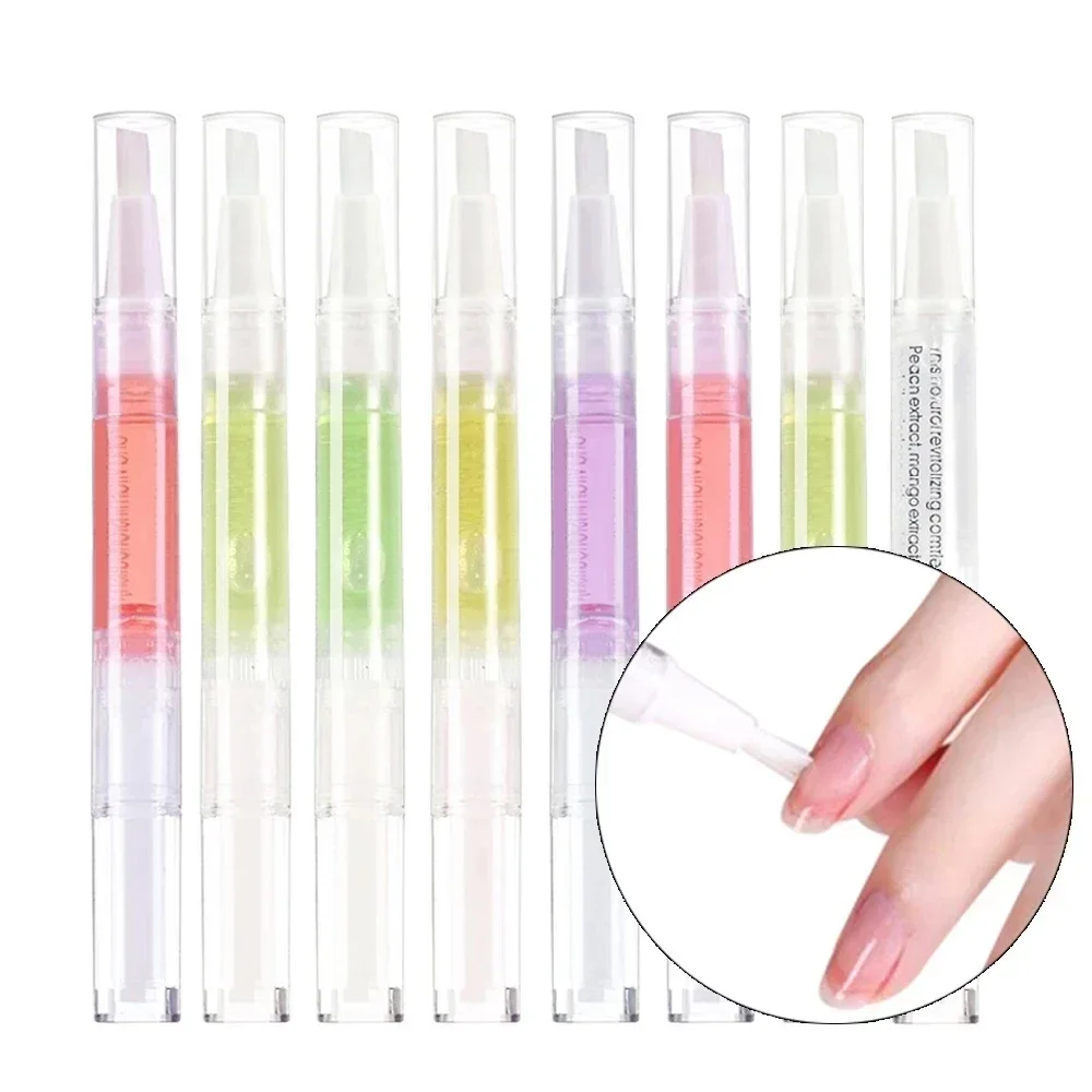 Professional Fruit Nail Cuticle Oil Nutrition Oil Pen Flower Hydrating Nail Art Pen Nail Treatment Nails Polish Tool 15pcs