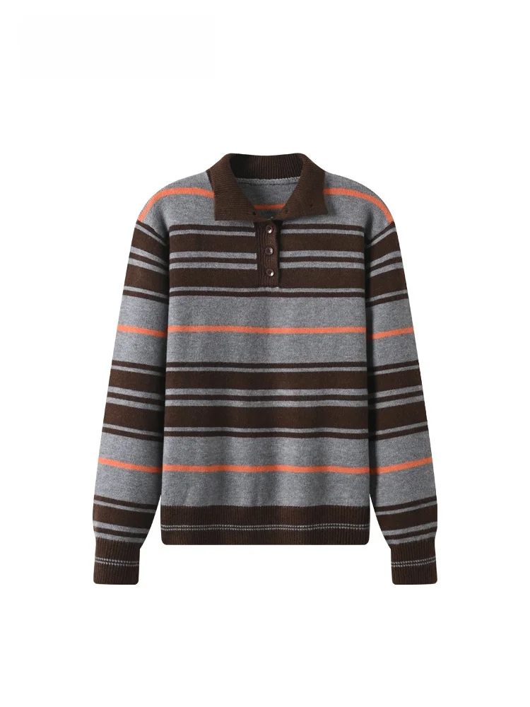 

plus Size Ne Long Sve Knitted Sweater Women Autumn Winter New Sle Slimming Striped Faionable Sweater for Plump ...