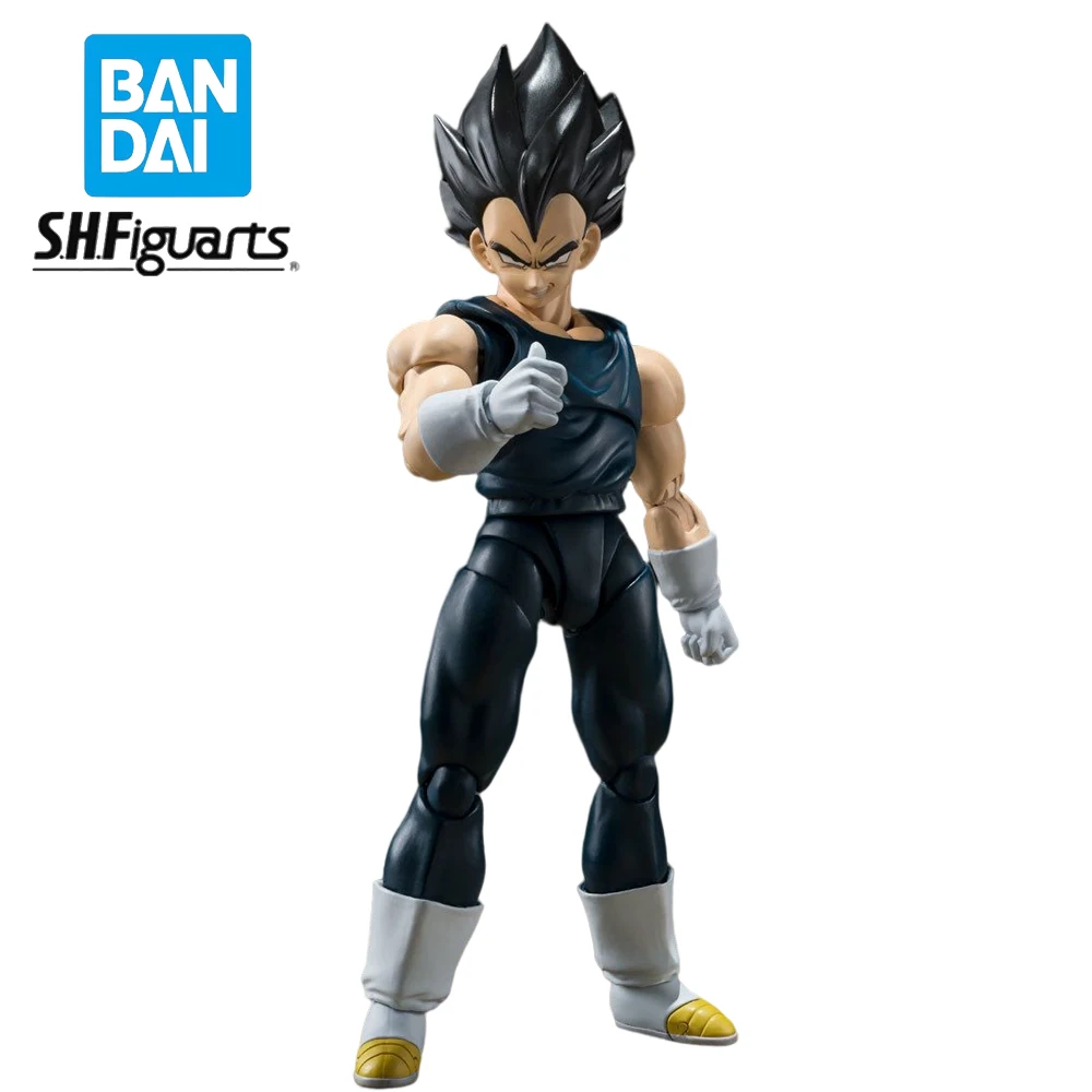 

In Stock Bandai Genuine S.H.Figuarts Dragon Ball Vegeta 14CM Action Figure Battle Collectible Boxed Model Doll Toys