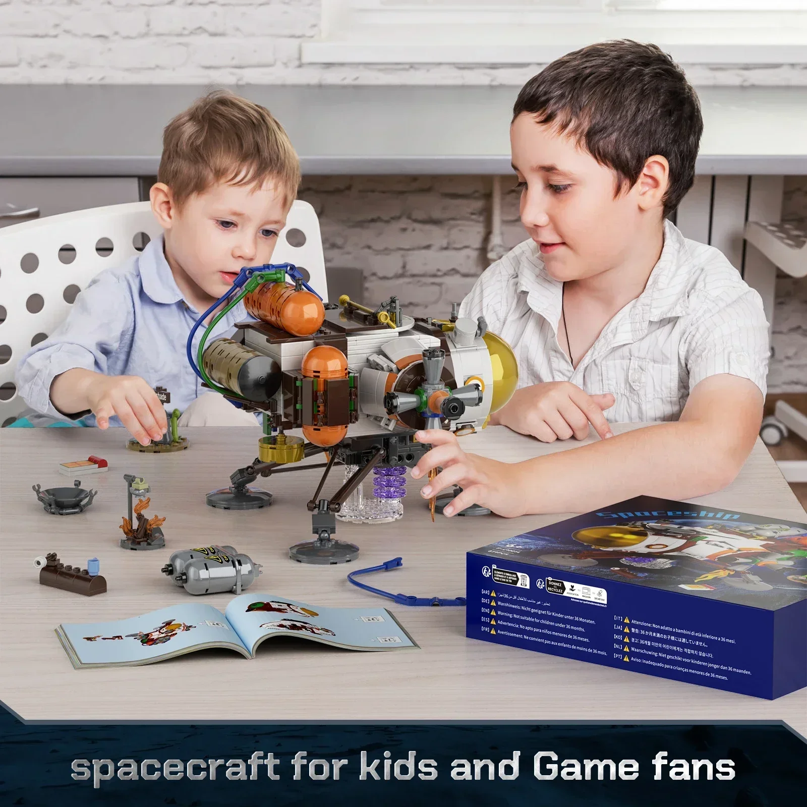 MOC Crossing The Solar System Spacecraft Model Outers Wild Spaceship Building Block Set Puzzle Toys for Children Birthday Gift