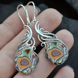 Fashion Bohemian Earring Imitation Turquoise Earring Earrings for Women Vintage Earrings Jewelry Perfect Gift To Lover Friend