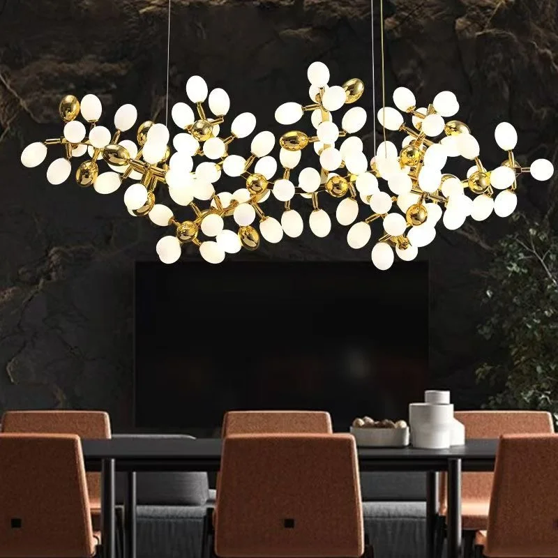 Modern Fruit Series Restaurant Villa Grape Lantern Designer's Simple Light Luxury Atmosphere Lighting Fixture