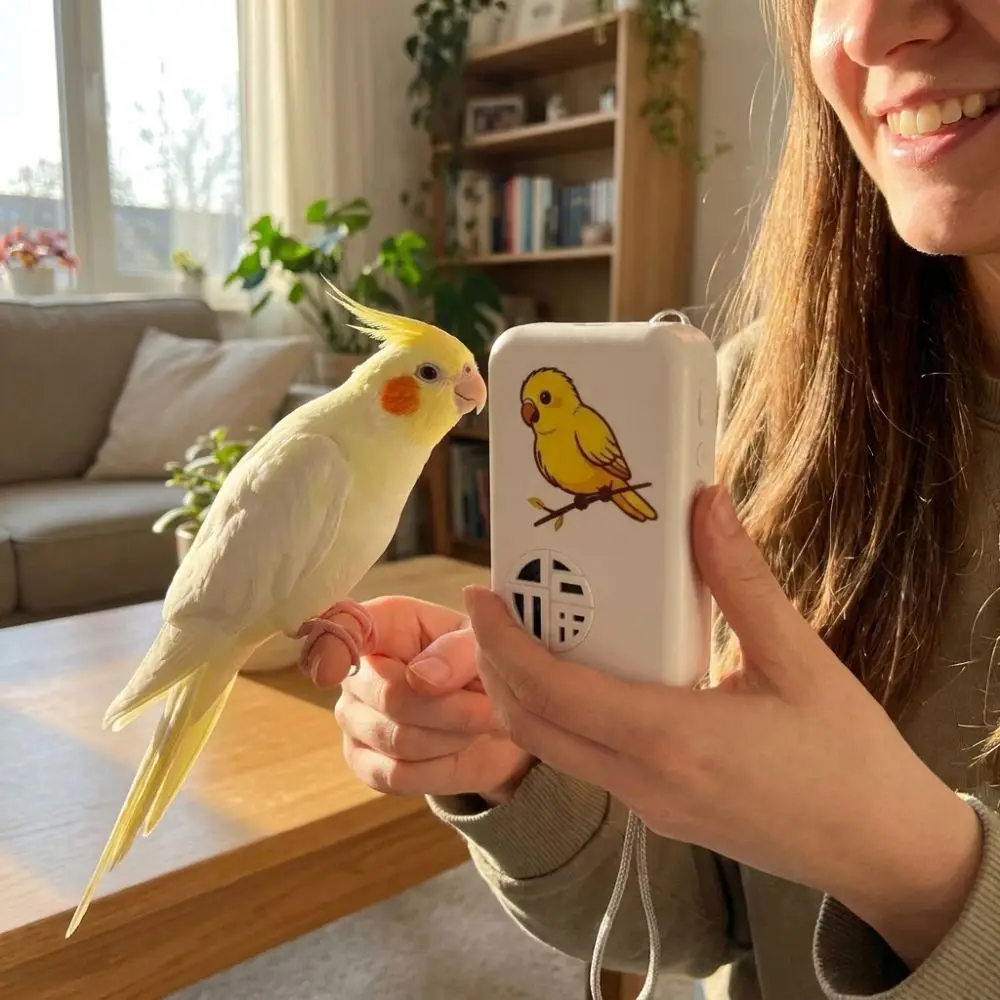 Recording Bird Talking Trainer Interactive Auto Cycle Bird Learning Machine Multi Segment Audio Playback Speech Training Machine