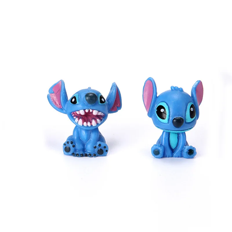 Figuras de acción de MINI Stitch para niños, muñecos de dibujos animados de Lilo y Stitch, modelo de decoración coleccionable, juguetes, regalo, 12 Uds.