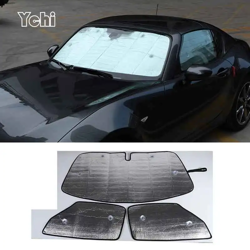 

Car Front Windscreen Cover Full window glass Sun Protection Parasol For Mazda MX-5 MX5 2016-2023 Car Accessories