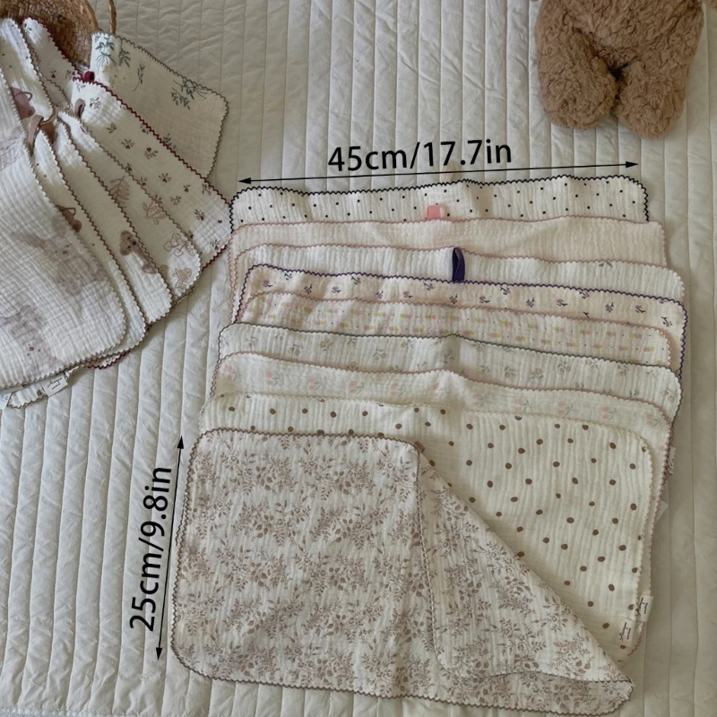 Muslin Burp Cloths Burp Rags Muslin Washcloths BabyBibs Infant Burping Cloths