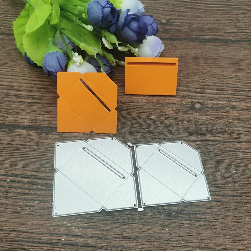 Металлический трафарет-конверт для штампов, шаблон для «сделай сам», для скрапбукинга, тиснения, бумажных карточек, для изготовления альбомов, декоративное ремесло, штампы