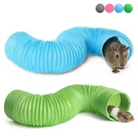 Hamster Game Pipeline Small Pet Fun Tunnel Telescopic 100cm Pipe Guinea Pig Hedgehog Totoro Ferret Product Rat Toys Stretch Tube