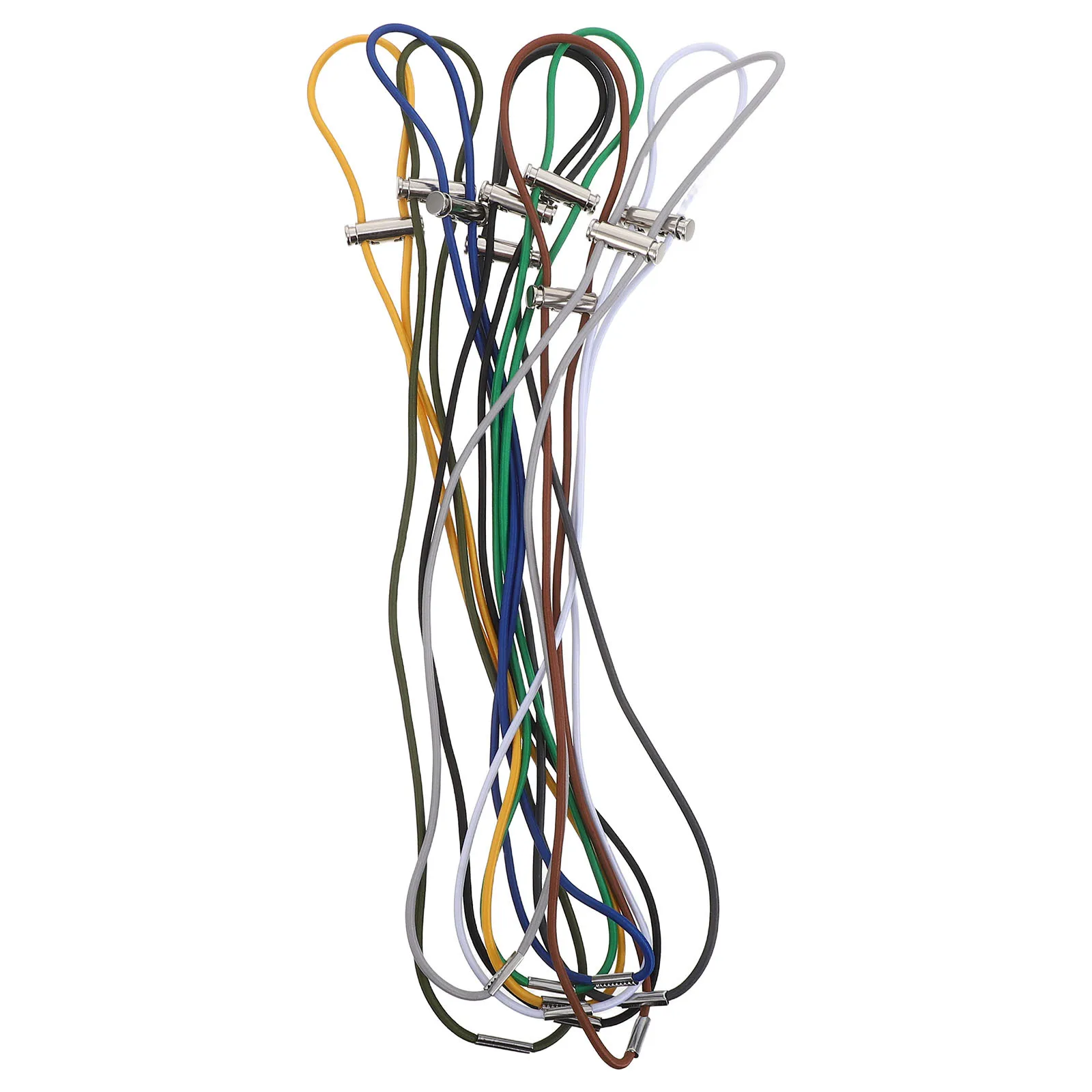 9pcs Garbage Can Bands Adjustable Elastic Trash Bin Strap For Kitchen Tables Picnic Party Waste Basket Litter Box Cord