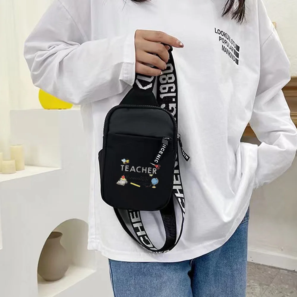 

2025 New Teacher Series Chest Pack Fitness Yoga Outdoor Mini Men Sports Running Fashion Chest Bag for Women for Men