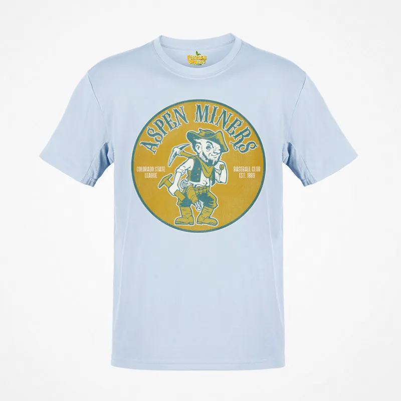 Aspen Miners Nostalgic Retro Baseball T shirt