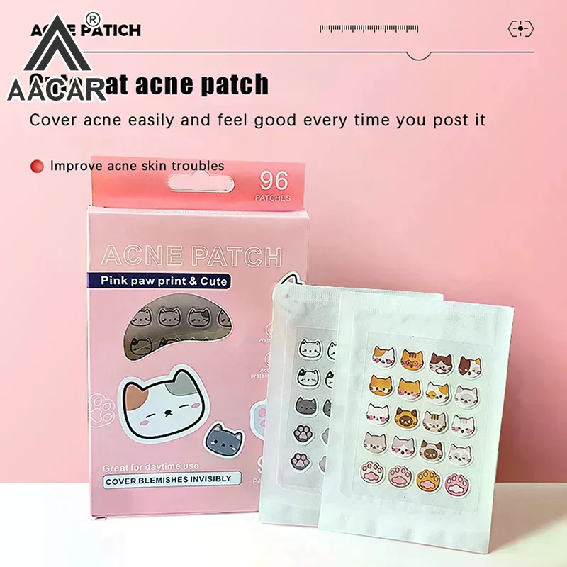 96-patches Acne-patches Verwijdering Puistje-patches Vlekken Marks Concealer Reparatiesticker Waterdicht
