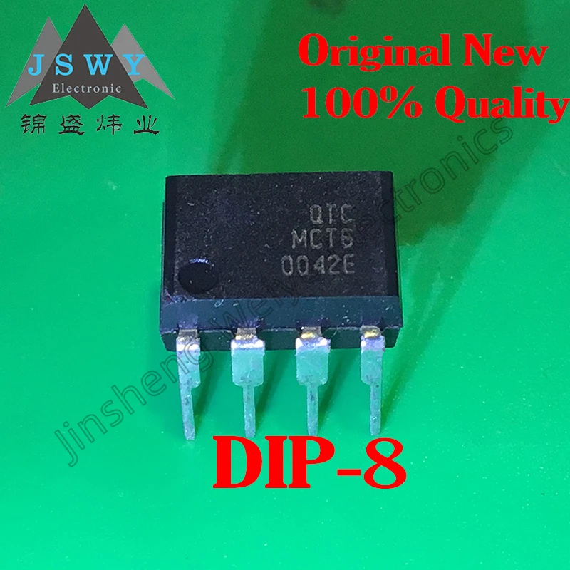 

(10/50 pieces) MCT6 DIP-8 Dual Channel Optocoupler Brand new and original in stock with fast shipping Electronic components