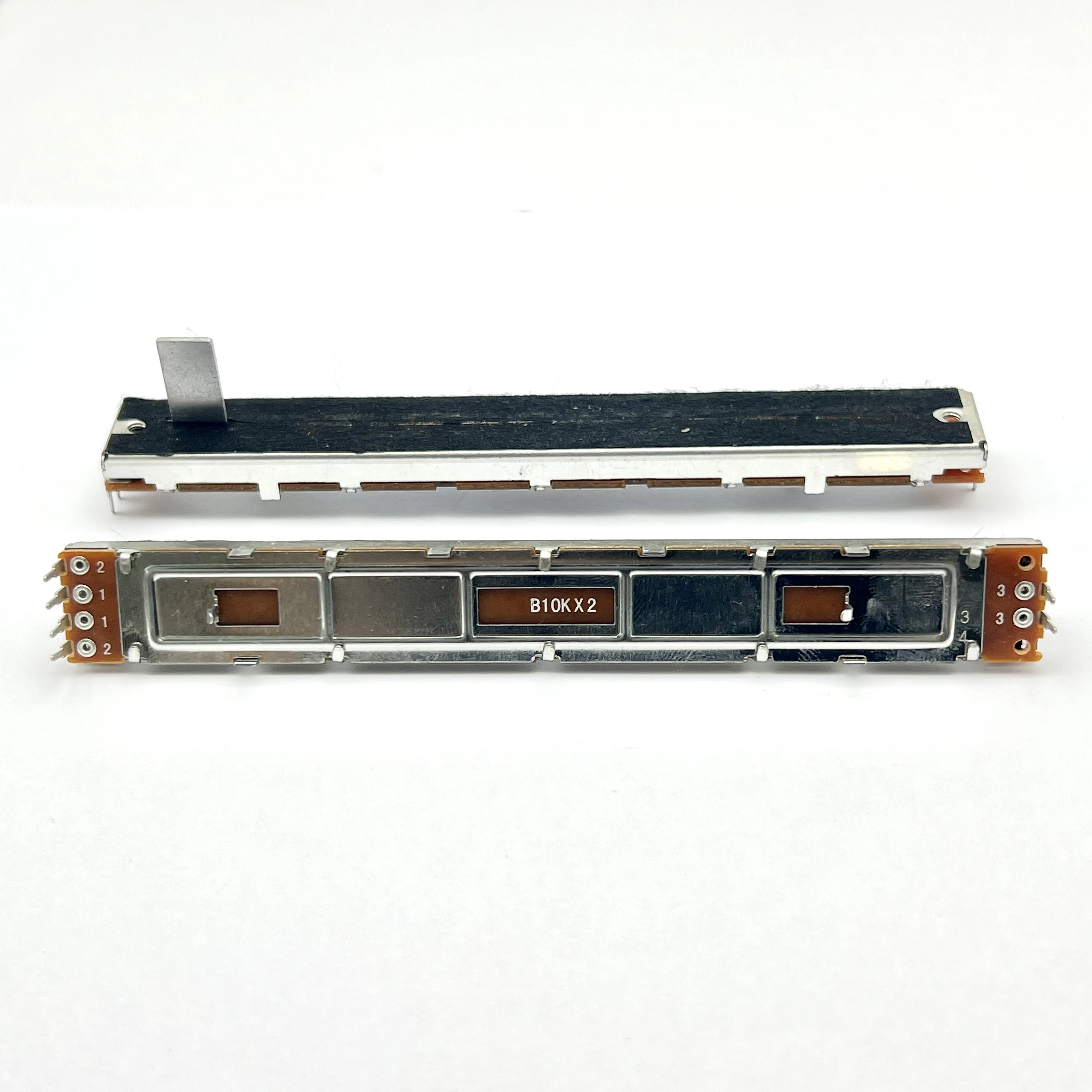 1 pcs. high-quality 128mm sliding resistor mixer special dual-channel B10KX2 shaft length 15MM