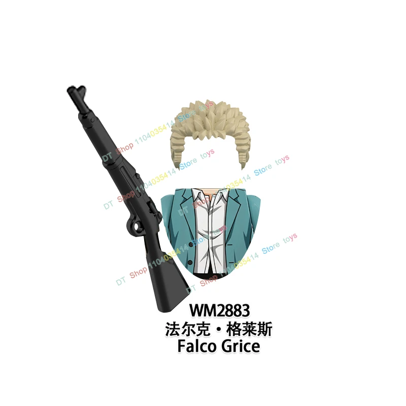 Klocki konstrukcyjne WM6203 6204 Anime Kreatywne Klocki Mini Figurki Akcji Akcesoria Modele Zabawki dla Dzieci Prezenty