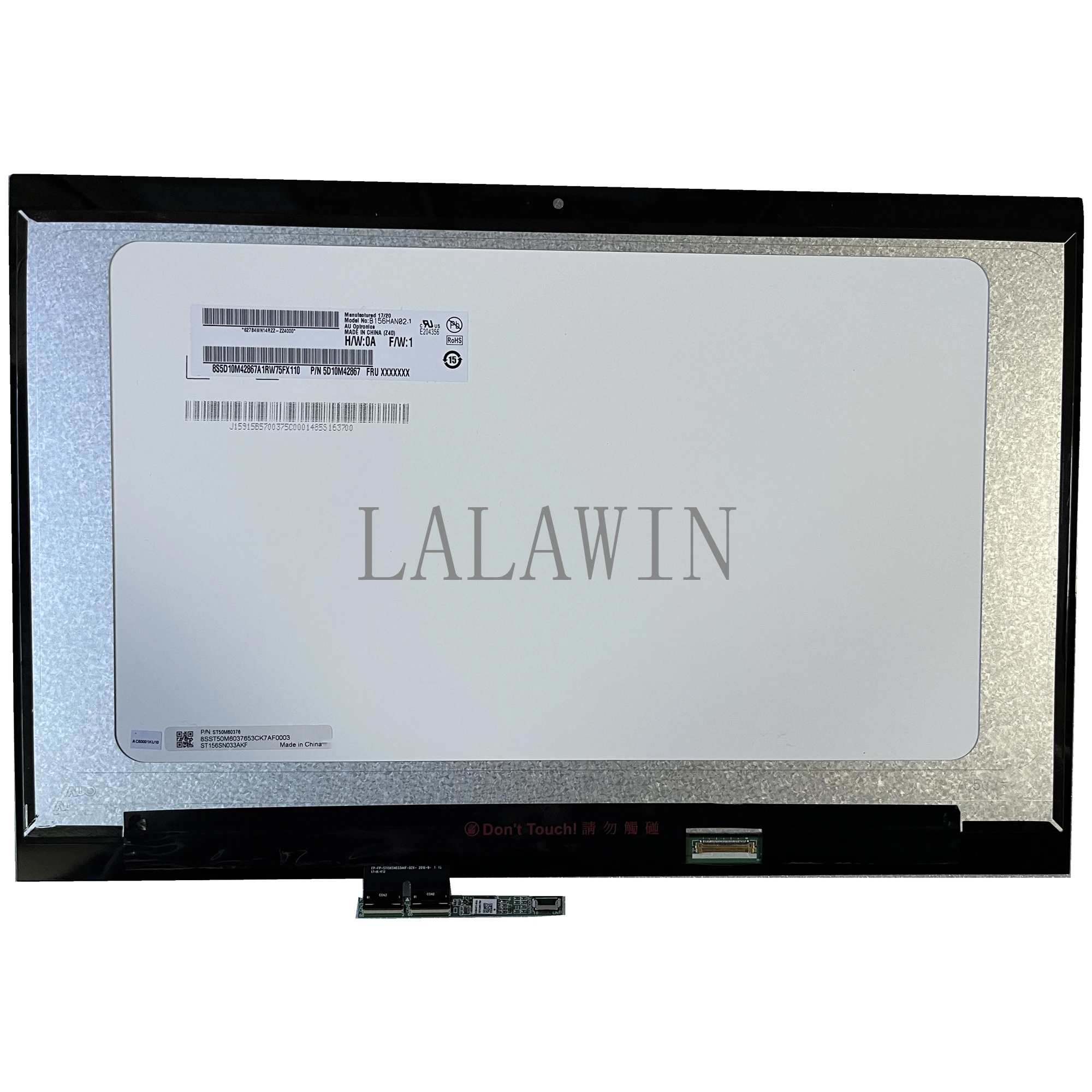 

For Lenovo Flex 5-15 5-1570 5 1570 FHD 1920X1080 No Frame B156HAN02.1 15.6 LCD Touch Screen Digitizer Assembly Bezel 80XB