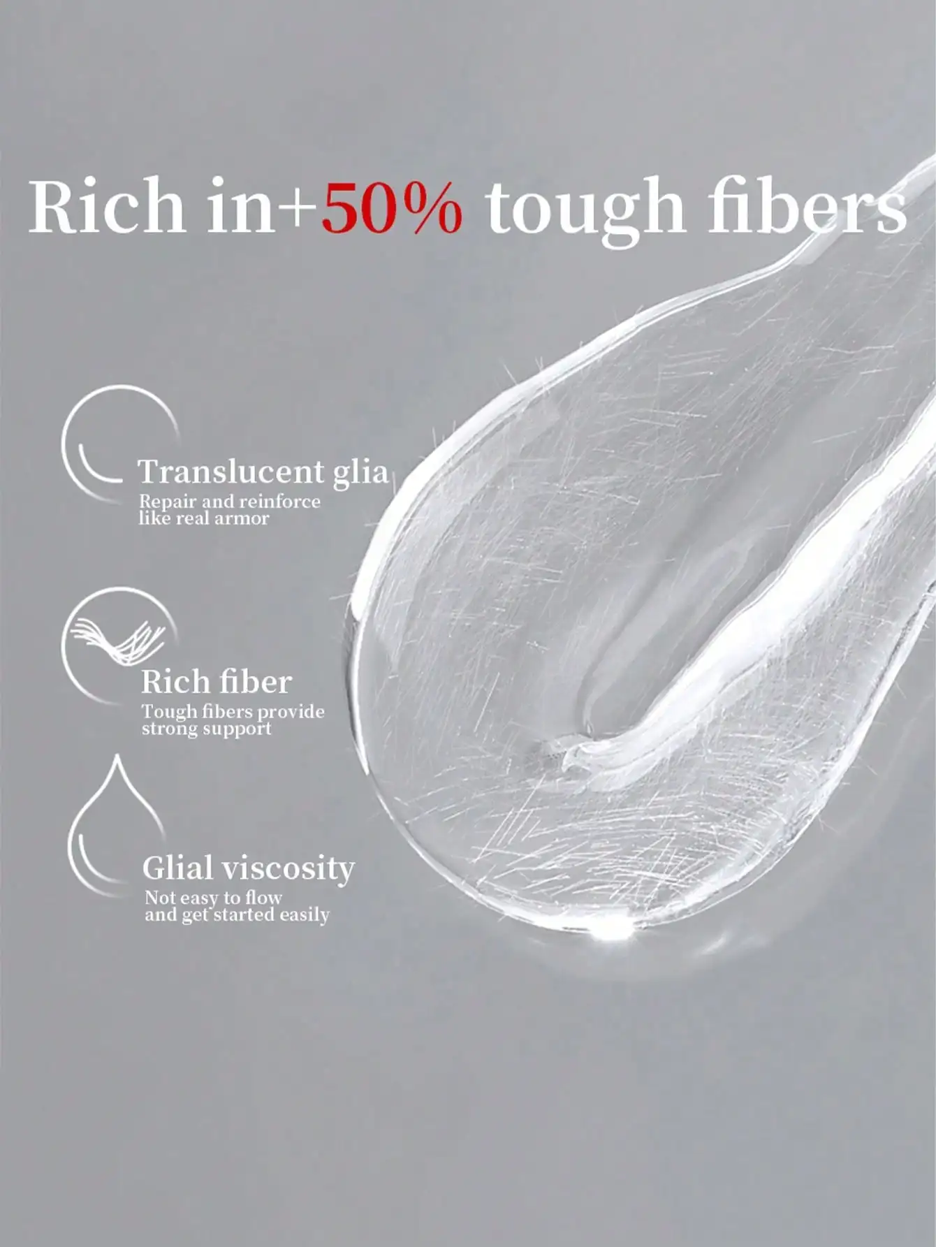 Esmalte de uñas en Gel con Base de goma y fibra de 15ml, esmalte de uñas puro para remojar sin limpiar, adecuado para manicura casera DIY