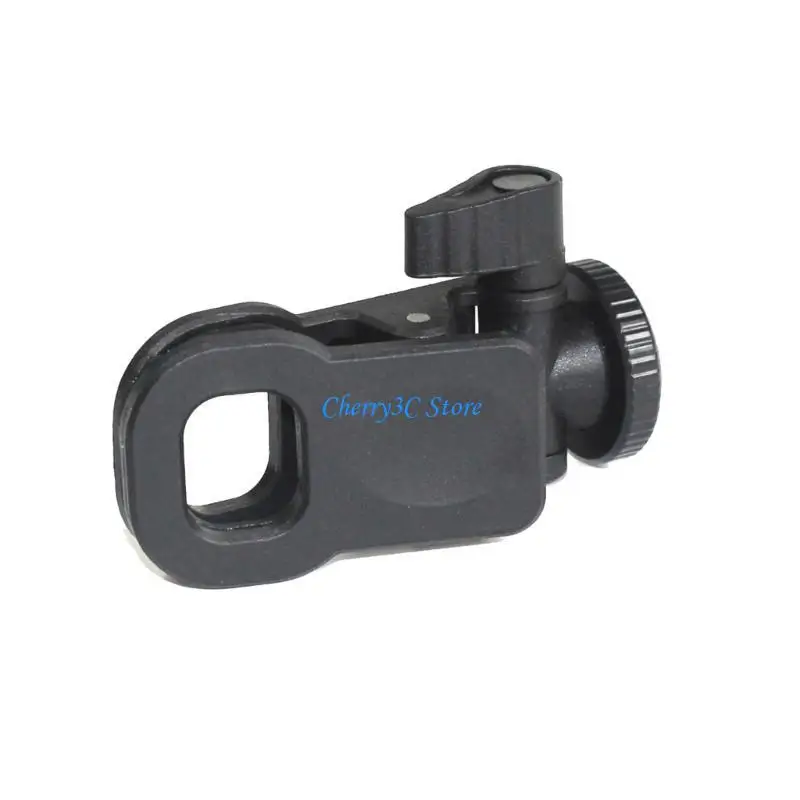 83CE Video Accessory Monitors Camera Mount Clamp Clip with 1/4 Universal Connector for LCD Display Fill Light & Webcam Stand