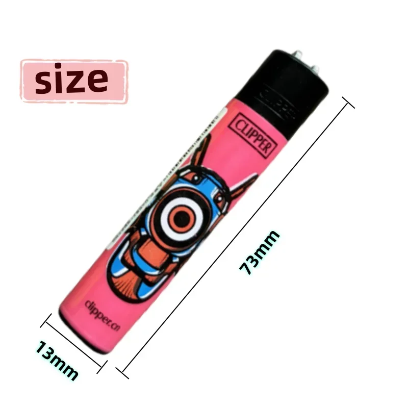 Newest Clipper Lighters Personalized Pattern Nylon Wheel Lighters Butane Gas Classic Open Flame Clipper Lighter Collection Gifts