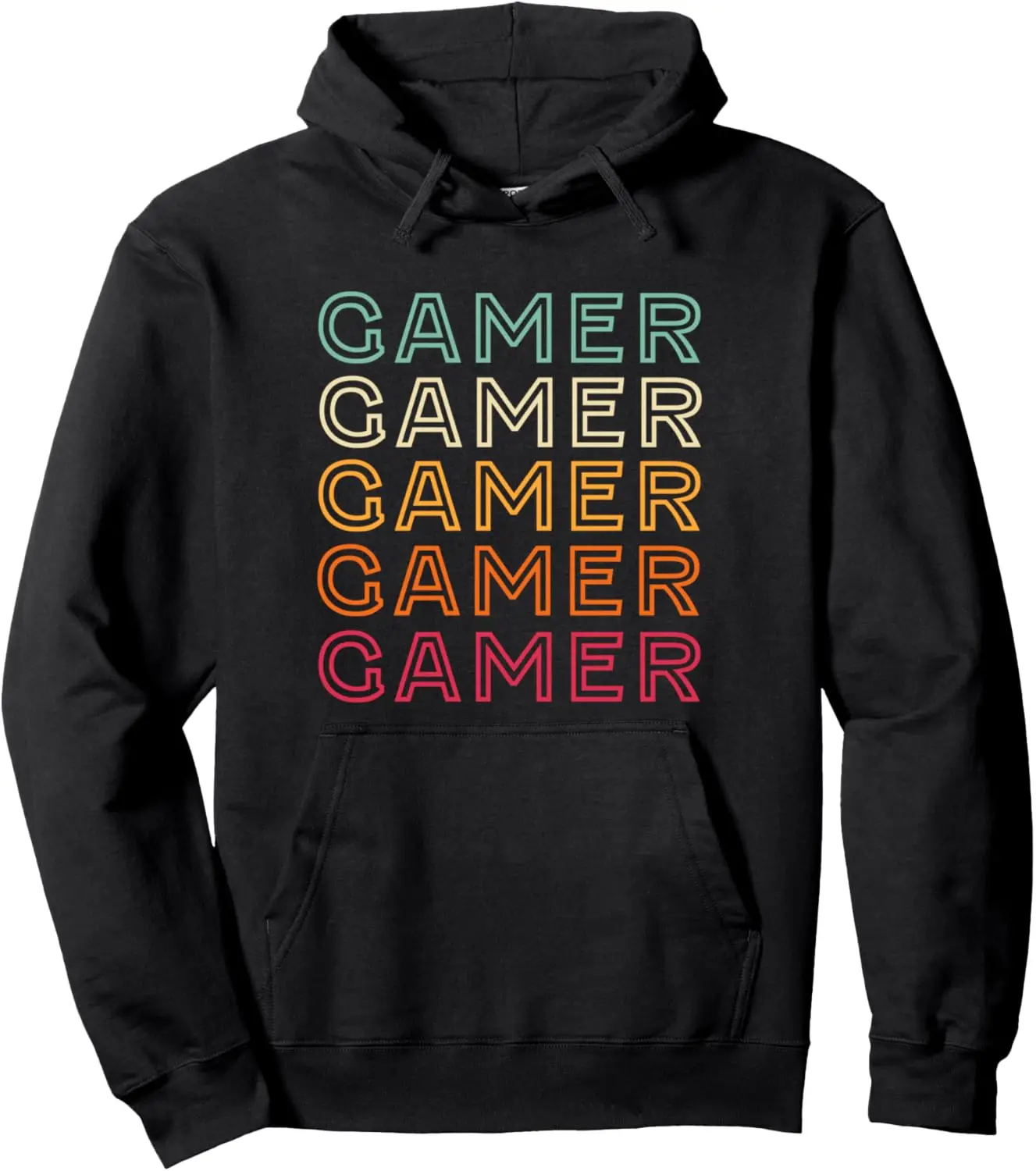 Funny Gamer Retro Vintage Gamer Pullover Hoodie Print Original Design Gifts Hoodie Women Mens Sweatshirt Customizable Sweatshirt