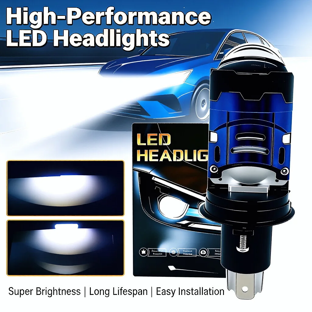 NXY NX30 LED Matrix Laser Headlight Bulb Hi Low Beam Demon Eye Cut Line High Power Car Lamp Projector Spotlight Retrofit Kit view 2