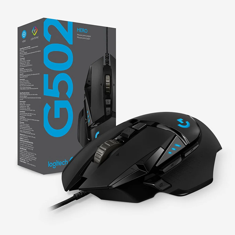 2023 Top Original G502 Wired Gaming Mouse 16000 DPI Computer PC Gamer Gaming Mouse With 11 Buttons