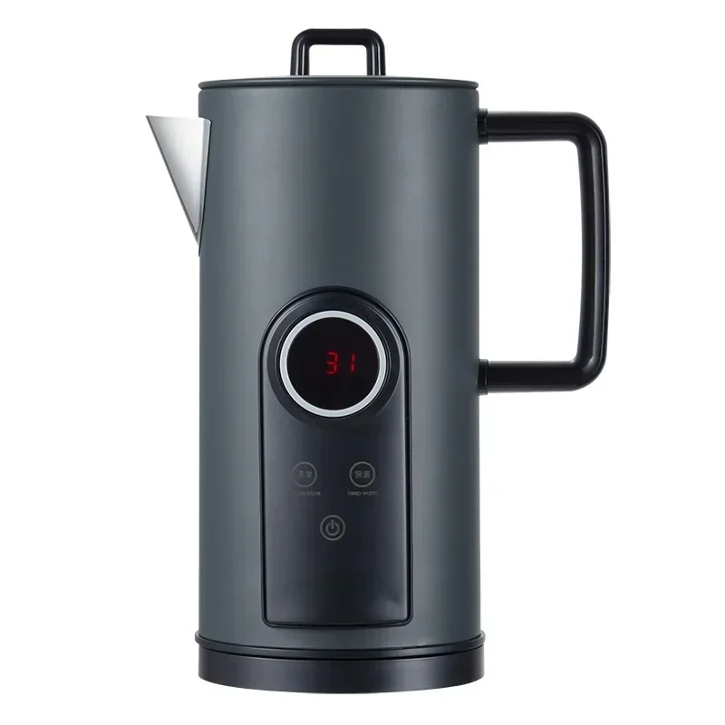 Electric Kettle, Minimalist Style, Adjustable Temperature,stainless Steel Temperature Control, Temperature Display, Quick Burner