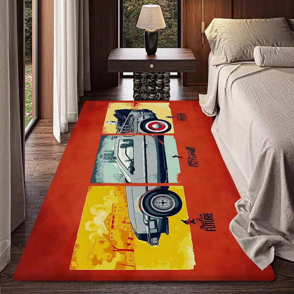 B-Back To The Future Kitchen Mat Nordic Style Bedroom Living Room Doormat Home Balcony Anti-Slip Welcome Rug