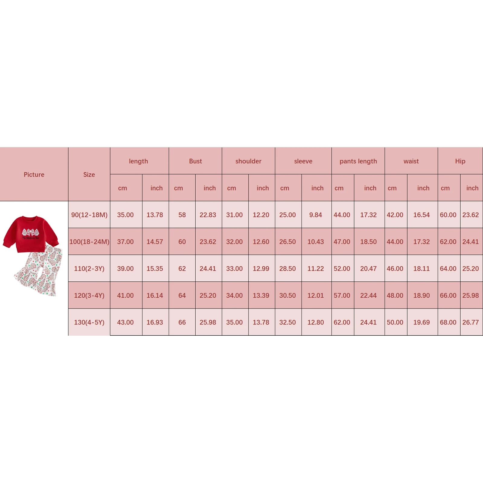 2026 السنة الجديدة طفل فتاة صغيرة زي عيد الميلاد شجرة القوس زين Crewneck البلوز وسراويل مضيئة 2 قطعة الشتاء الخريف مجموعة