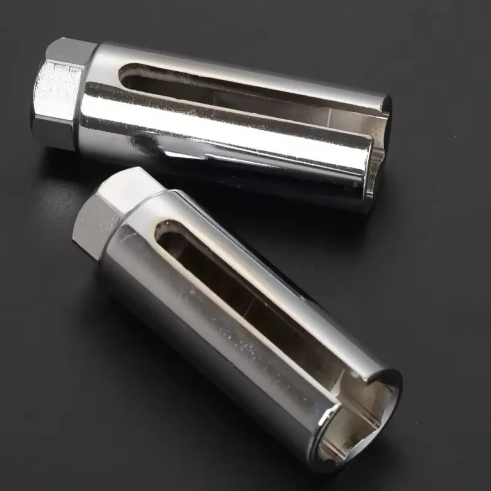 Selongsong Sensor Oksigen Mobil 22mm 6 Titik 1/2 inci Drive 7/8 inci Soket Kunci Pas Baja Tahan Lama Alat Pelepas dan Pemasangan