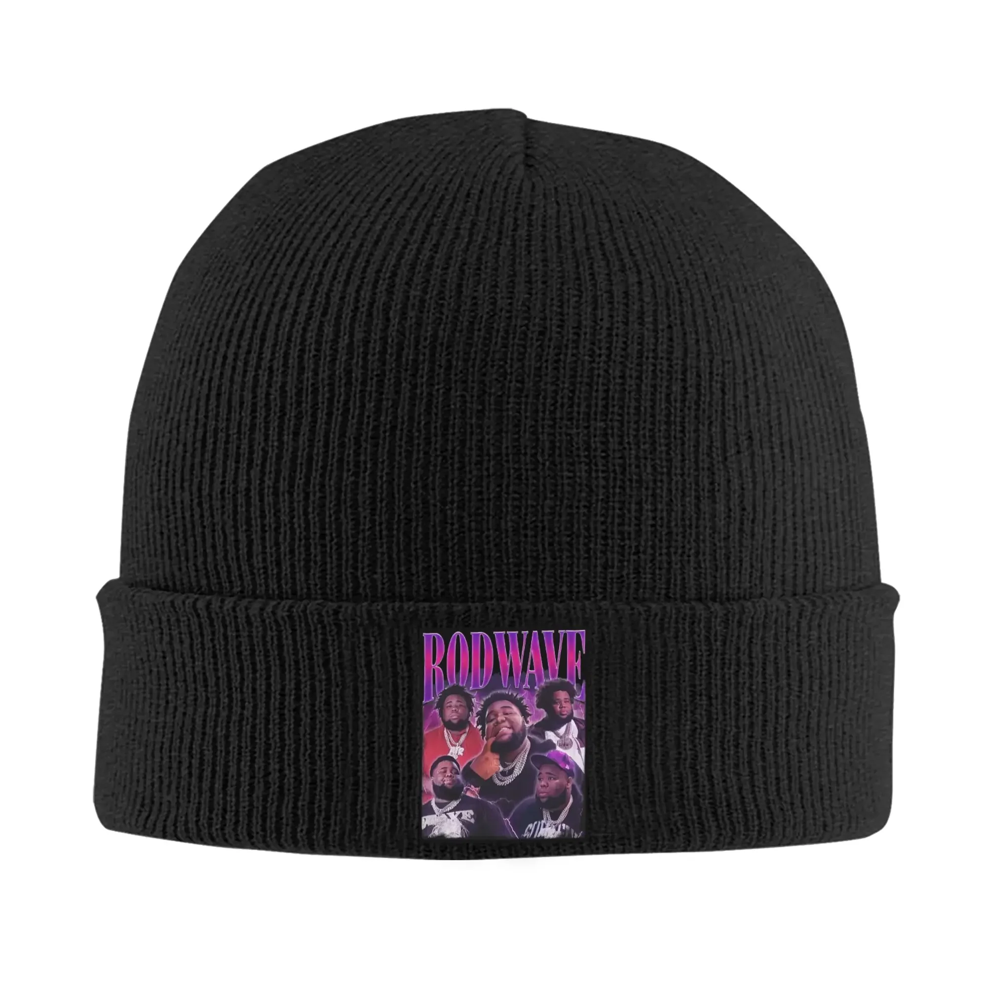Rod Wave Warm Knitted Cap Winter Knit Bonnet Hat Skullies Beanies Hip Hop Caps for Unisex