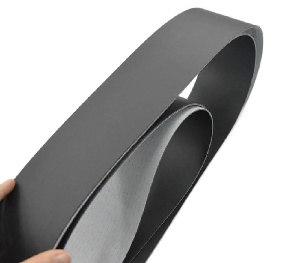 10pcs Perimeter:2660x25x2mm Matte Black PVC  Industrial Transmission Conveyor Belt