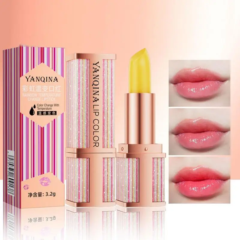 Temperature Change Lipstick Color Changing Lip Balm Carotene Color Changing Lip Gloss Color Changing Moisturizing Lipstick