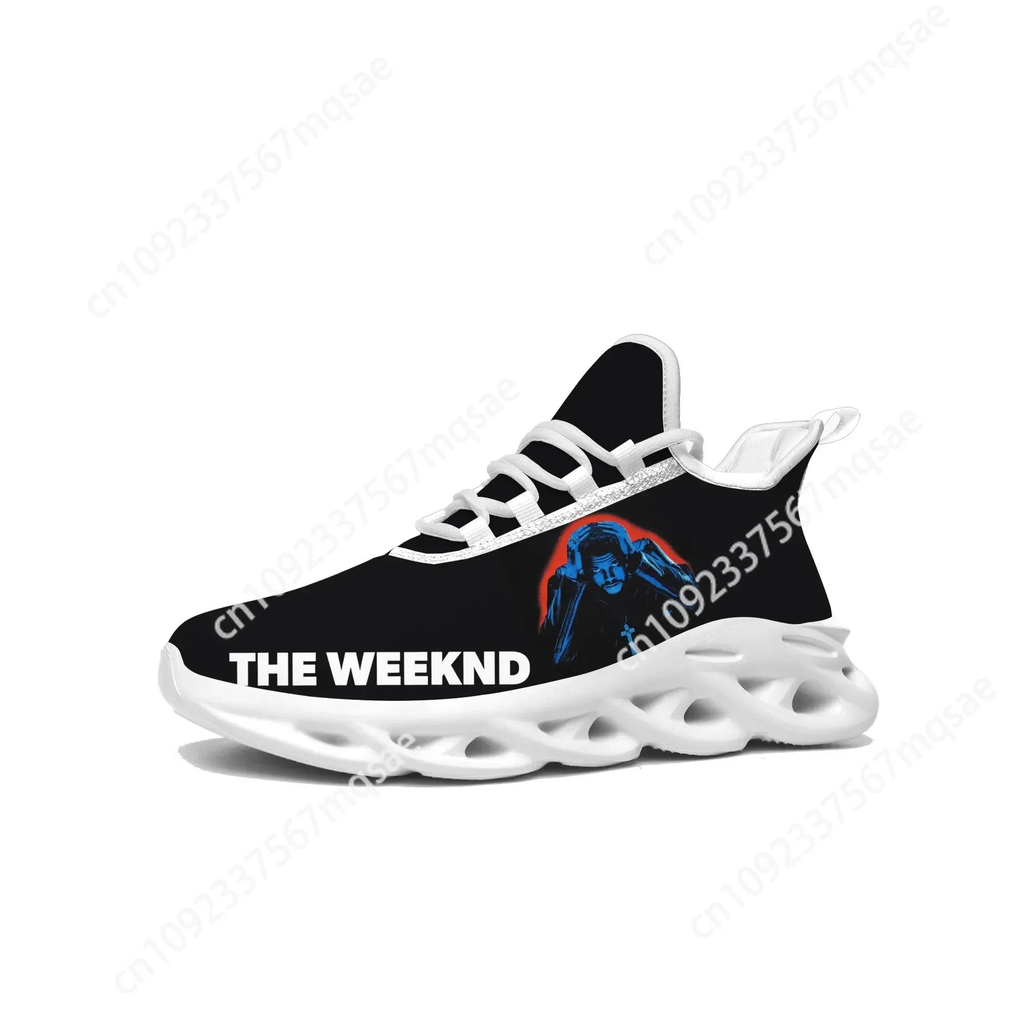 The Weeknd Singer Flats Sneakers Mens Womens Sports Running Shoes High Quality Sneaker Lace Up Mesh Footwear Tailor-made Shoe